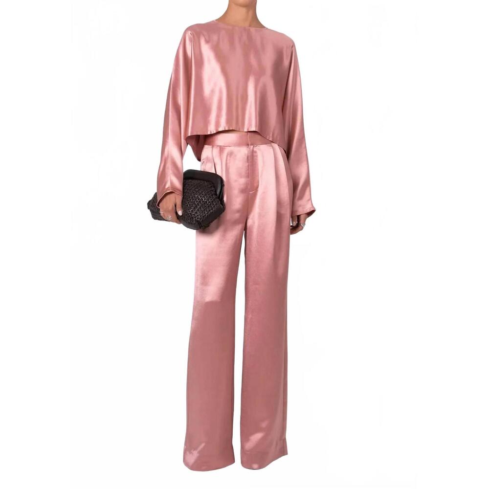 NEW NONCHALANT LABEL louise blouse in dusty rose